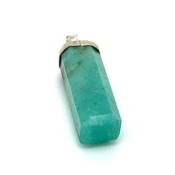 Amazonite 31.05ct Solid 925 Sterling Slver Pendant - Picture 4 of 5